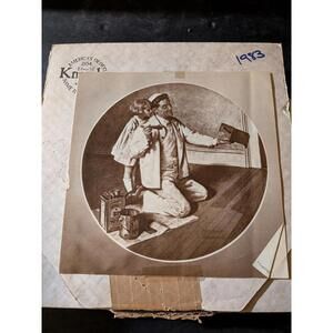 The Painter Collector Plate by Norman Rockwell with Certificate of Authenticity